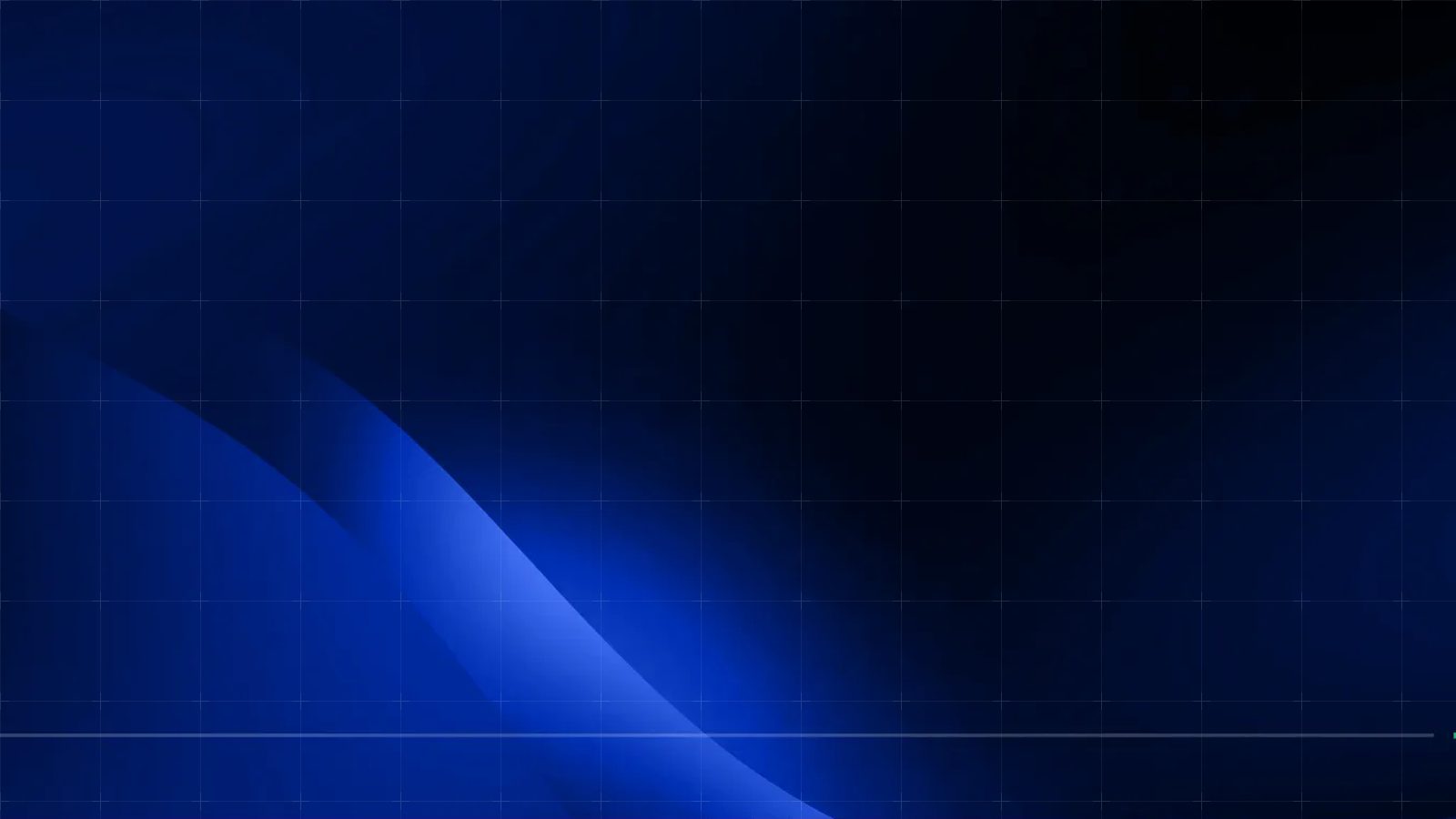 Glänzende blaue Wellenformen aus dem Design der ReqPOOL-Website vor dunkelblauem Hintergrund, überlagert von einem feinen hellen Rasternetz.